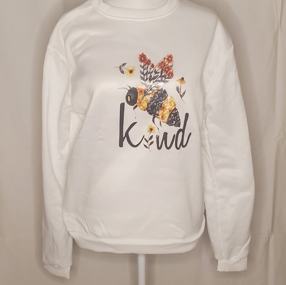 Noracora Women's "Be Kind" Sweatshirt NWT - Picture 4 of 8